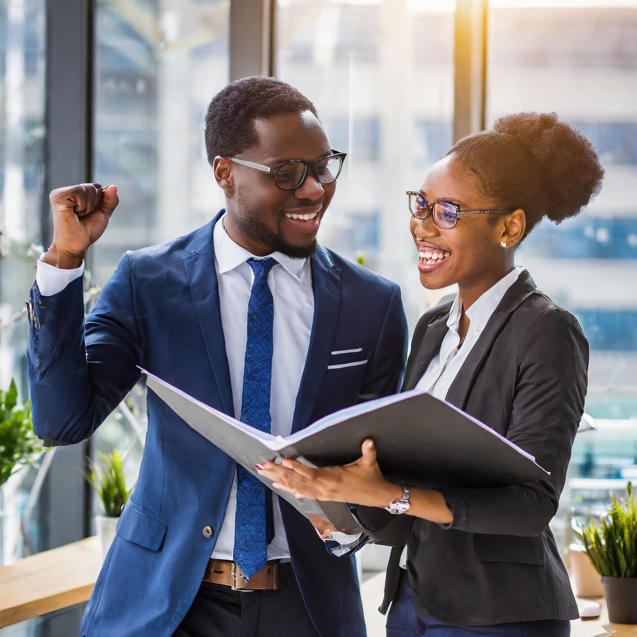 business people success